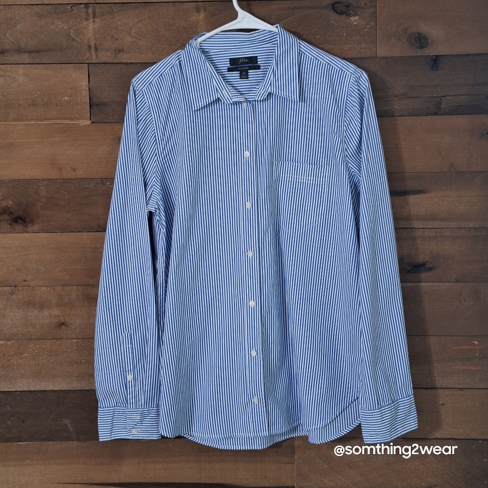 J. CREW Classic Fit Button Up Size 10